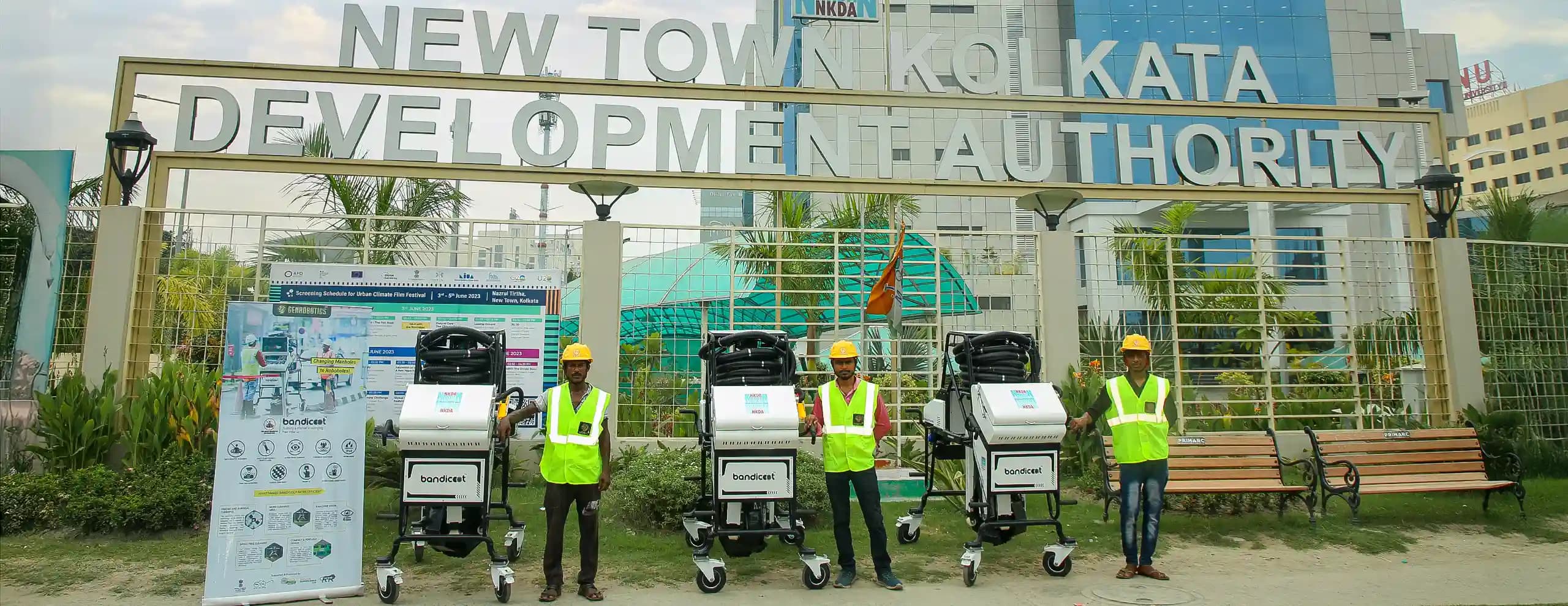 New Town Kolkata Adopts 3 Bandicoots for Modern Sanitation